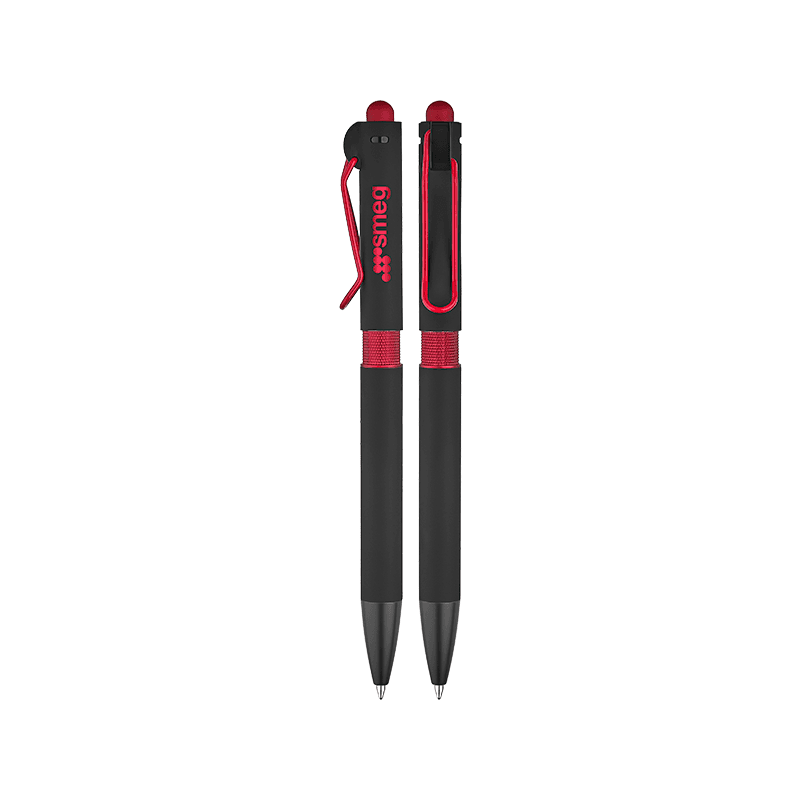 Kırmızı Metal Tükenmez Touchpen Kalem – Kırmızı