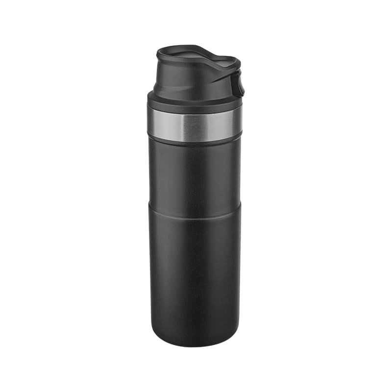 Siyah Çelik Termos / 400 ml – Siyah
