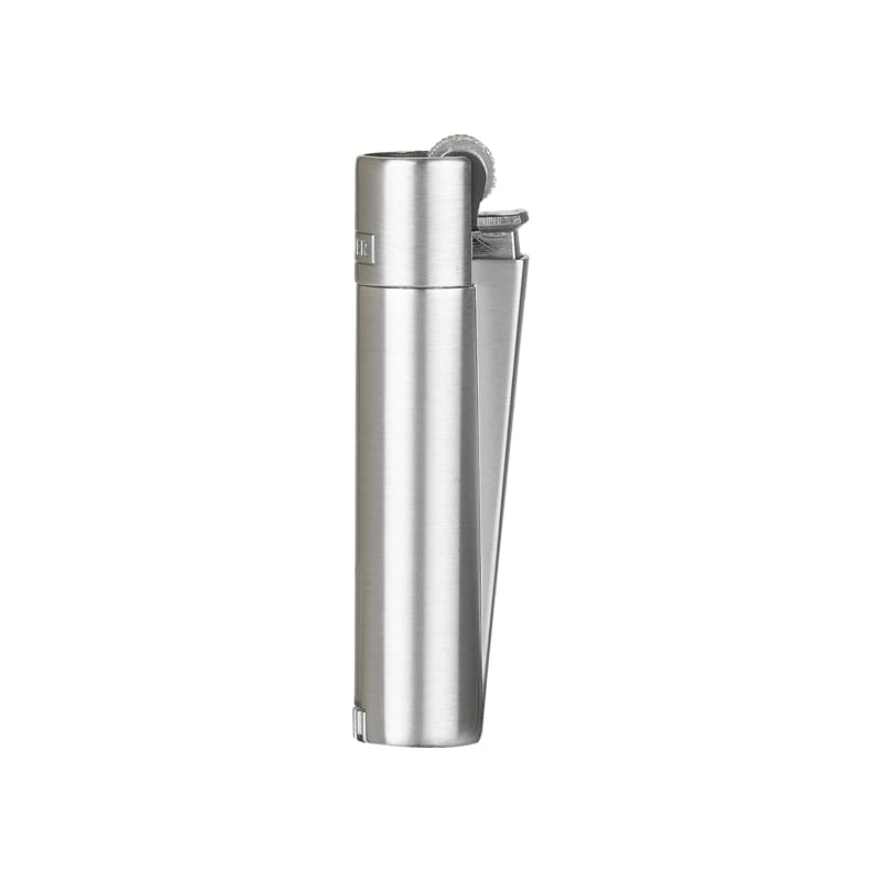 Saten-Silver Clipper Metal Siboplu Çakmak – Saten-Silver