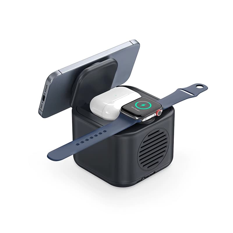 Siyah Wireless Şarj & Hoparlör – Siyah