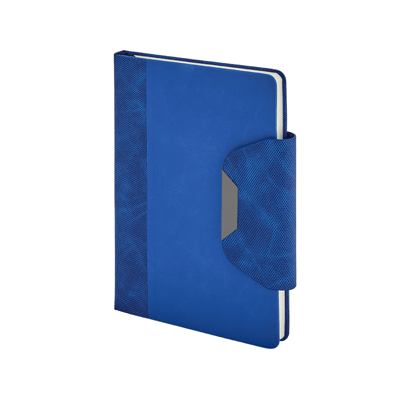 Gri 15 x 21 Termo Deri Defter – Mavi