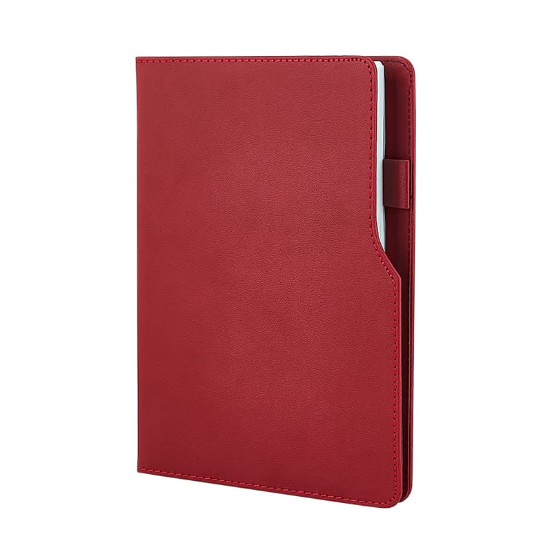 Beyaz 15 x 21 Termo Deri Defter (Holmen Kitap Kağıdı) – Kırmızı