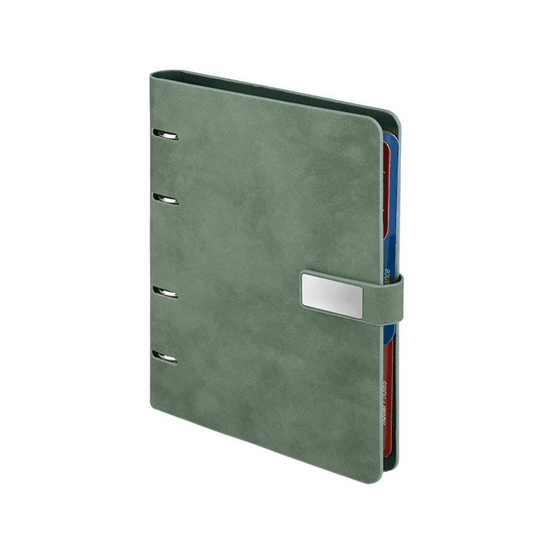 Gri Termo Deri Tarihli Organizer (Ivory Kağıt) – Yeşil