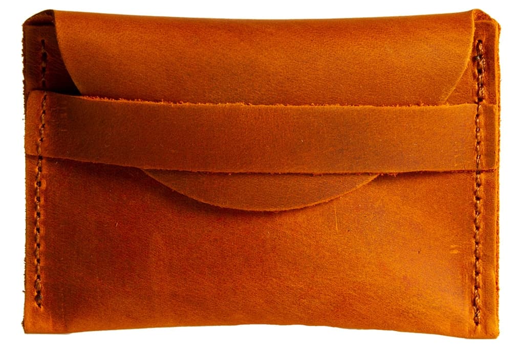 Hakiki Deri Kapaklı Kartlık & Cüzdan – Camel