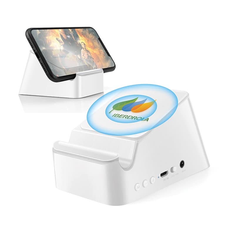 Beyaz Bluetooth Standlı Hoparlör – Beyaz