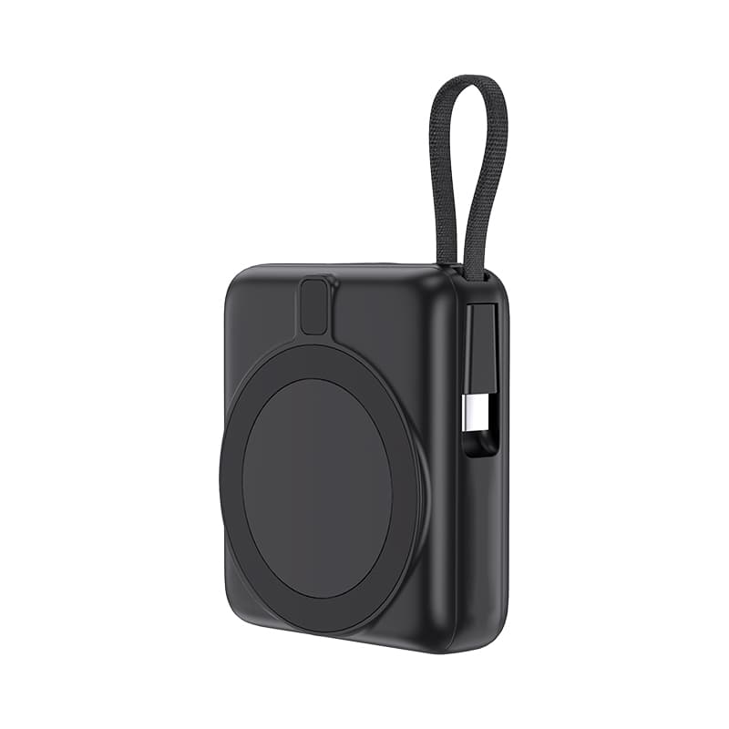 Siyah - Beyaz LED 10.000 mAh MagSafe Powerbank – Siyah - Beyaz LED